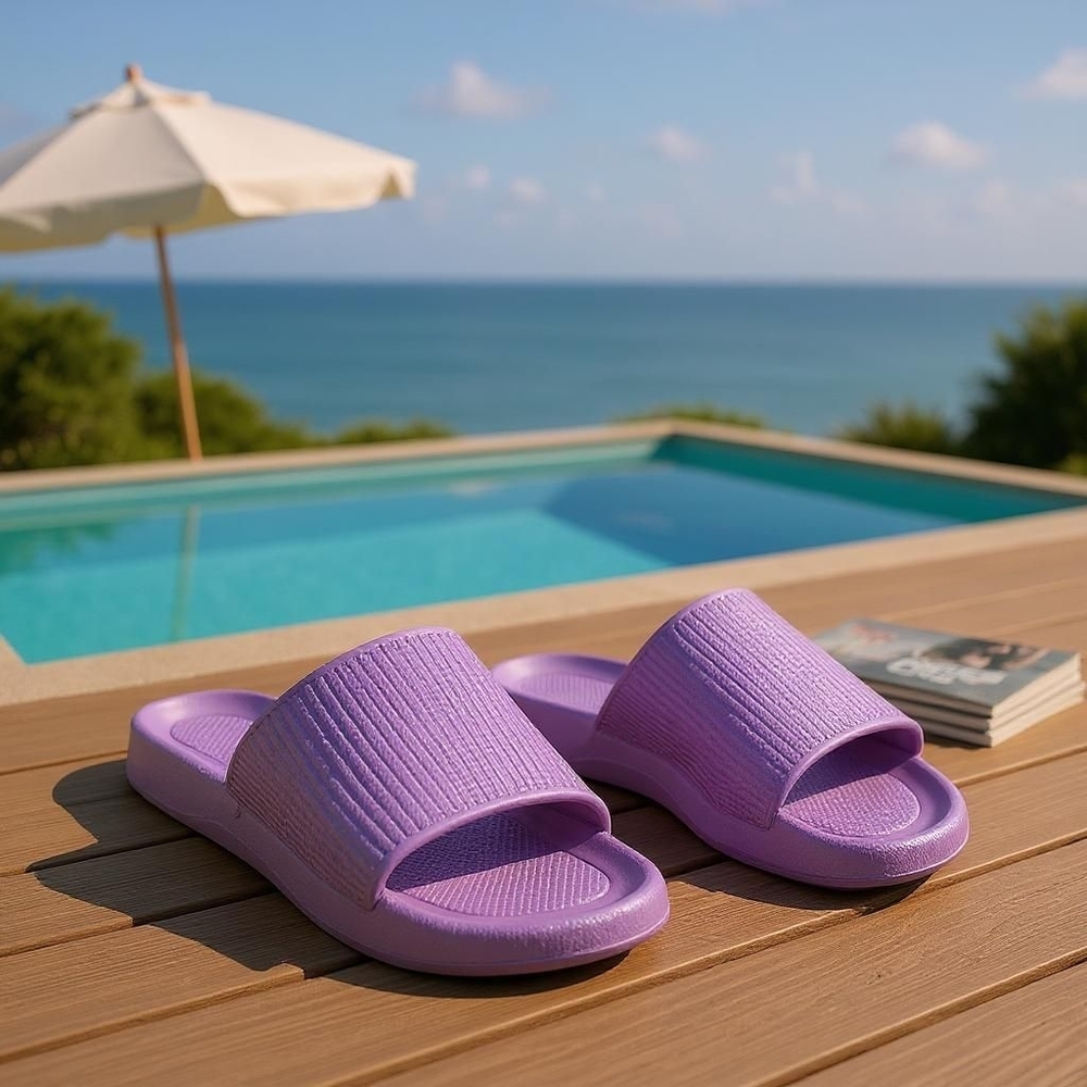 Cloud Slides Purple Size 40-41 US Size 7.5-9.5 NWOT